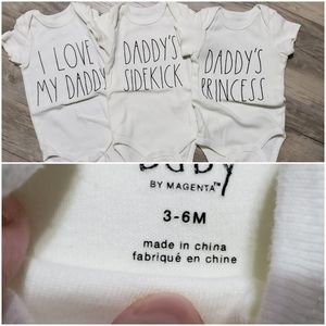 3 to 6 Month Rae Dunn Onsies